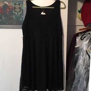 Size 16 Lane Bryant Black Lace Party Dress